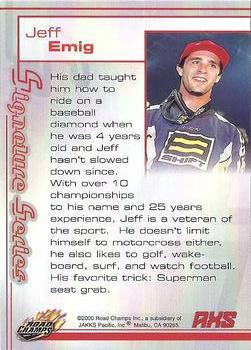 2000 Road Champs AXS - Signature Series #NNO Jeff Emig Back